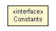 Package class diagram package Constants